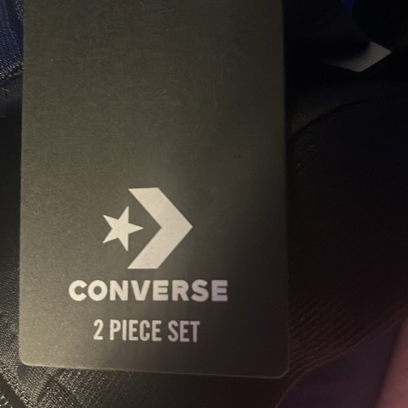 2 Converse baby’s 2 piece track set/12 months 1 black/1 blue retail $44 each - Picture 15 of 15